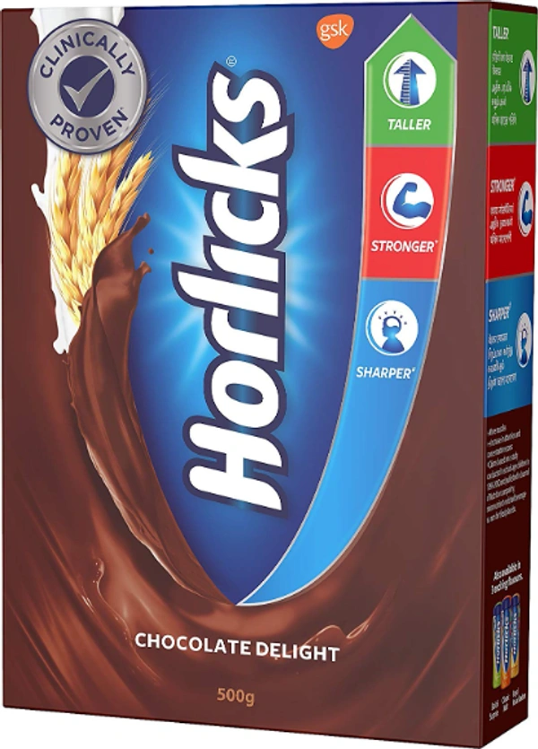 Horlicks Health and Nutrition drink - 500 g Refill pack (Chocolate flavor) - 